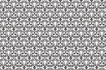 Beautiful Abstract black and white seamless background pattern modern creative textile design 