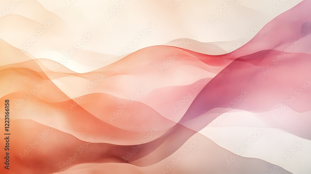 Wall mural harmonious and peaceful gradient patterns featuring soft light tones neutral abstract designs and a 