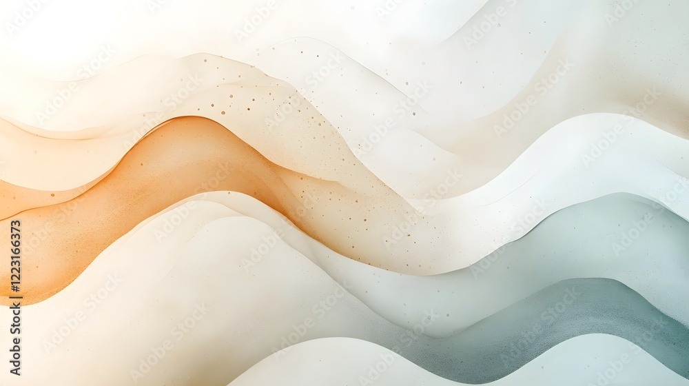 Poster serene neutral gradient patterns with a harmonious modern aesthetic design gentle peaceful and sooth