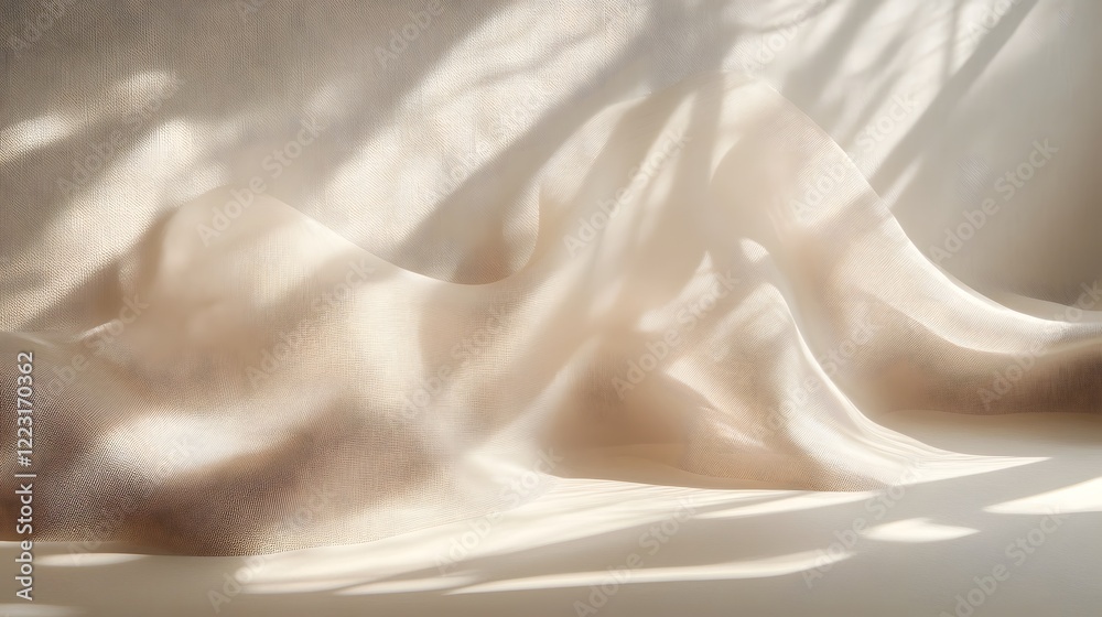Poster delicate serene shadows with soft gradients neutral abstract patterns and a light harmonious aesthet