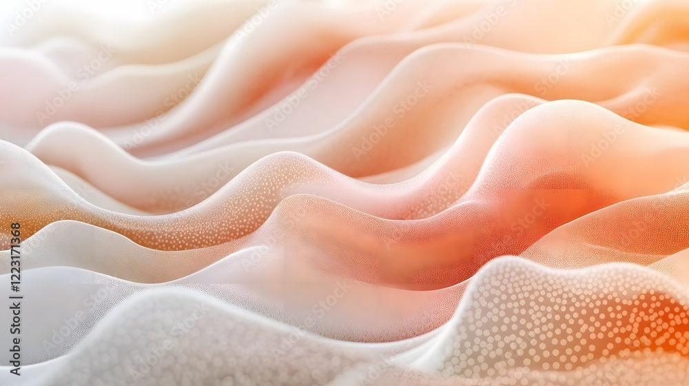 Poster soothing natural gradient patterns in soft neutral tones create a harmonious modern aesthetic with a