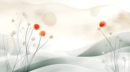 A peaceful minimalist background with soft gradient colors and delicate soothing light patterns creates a serene contemplative atmosphere with an abstract modern aesthetic