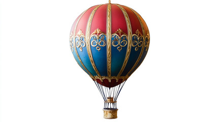 Obraz premium Colorful hot air balloon ready for ascent during a bright sunny day