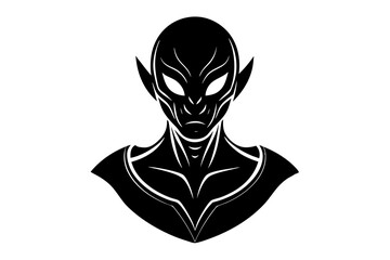 Alien SVG Cut File – Alien Silhouette & Face Design for Cricut, Laser Cutting, and Printable Projects