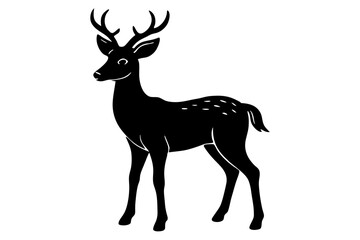 Black Deer Silhouette SVG, PNG, EPS, AI, and PSD Files – Download High-Quality Vectors