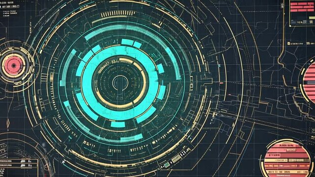 A vibrant dashboard showcasing urban planning data like traffic flow, pollution levels, energy usage, and public safety alerts. Features animated city grids and data clusters