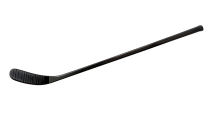Naklejka premium A sleek black hockey stick ready for action on the ice rink during a winter sports event