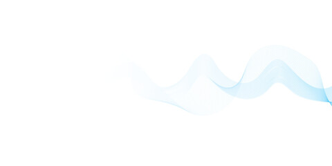 Abstract vector background with blue wavy lines. Blue wave background. Blue lines vector illustration. Curved wave. Abstract wave element.	