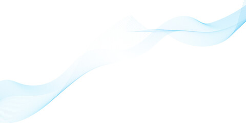Abstract vector background with blue wavy lines. Blue wave background. Blue lines vector illustration. Curved wave. Abstract wave element.	