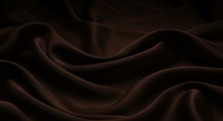 Obraz premium Chocolate black silk background