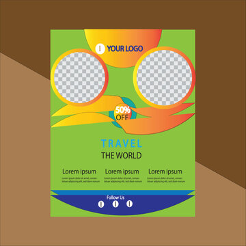 travel the world tempale design fleyer