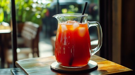 Enjoy a pitcher of pressurized fresh juice to commence off the day