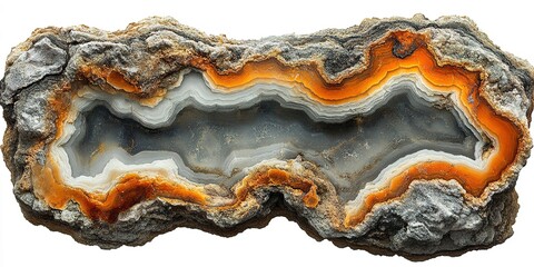Obraz premium Unique geological formation displaying stunning banded layers and vibrant colors found in natural mineral deposits