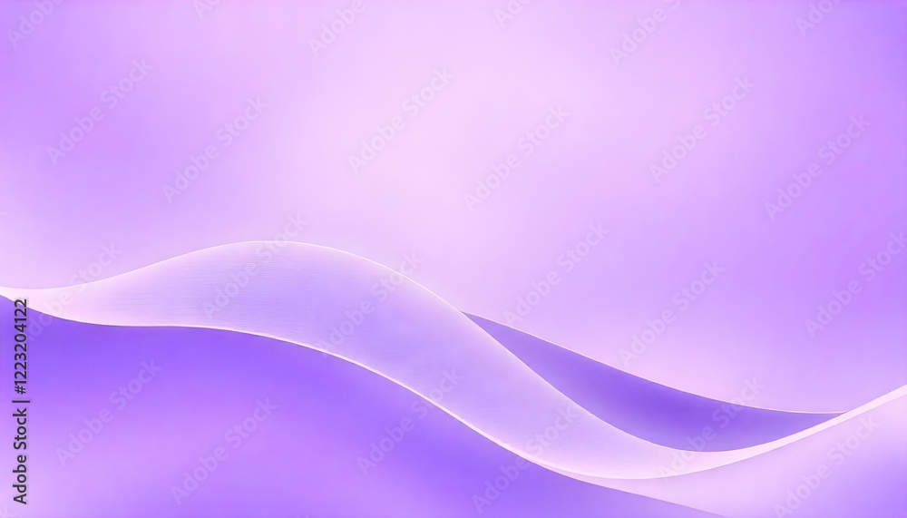 Aufkleber An abstract lavender and purple background featuring smooth, flowing lines and gentle waves. The soft gradient transitions create a serene and elegant visual effect