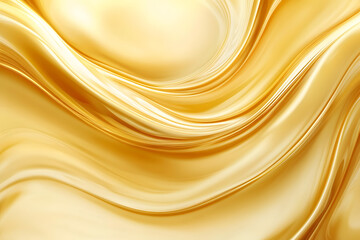Obraz premium Abstract yellow liquid wave background, fluid wavy concept wallpaper