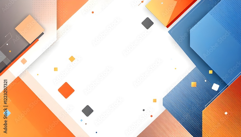 Poster A contemporary digital abstract 3D background featuring dynamic shapes and patterns, offering a sleek, futuristic design with ample copy space for text or branding