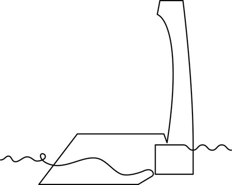 recommend clip art: hoe line icon in continuous line style. line art, one continuous line, simple, hand drawn and sketch concept. for icons, symbols, signs or logos. PNG