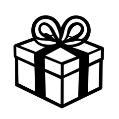 Obraz premium A gift box with a ribbon, ready for giving.