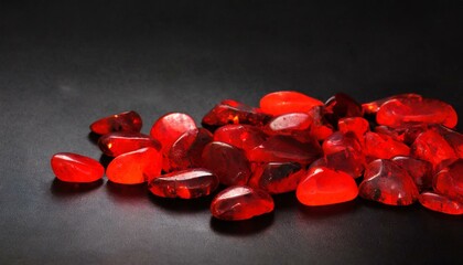 red crystals