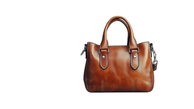 Elegant brown leather handbag showcasing sophisticated style and timeless design