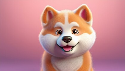 Obraz premium Niedlicher Akita Inu - Shiba