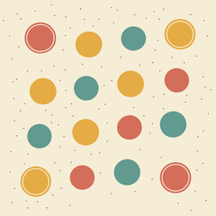 Retro Polka Dot Patterns with Muted Color