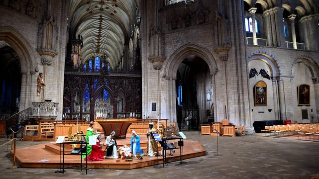 The Epiphany scene, in Ely Cathedral, in January, 2025.