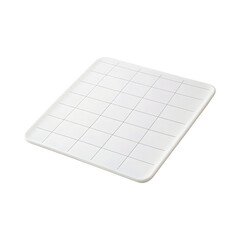 Sleek Silicone Pastry Mat with Bold Gridlines Isolated on Transparent Background