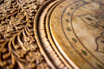 Wood carving textures and patterns.