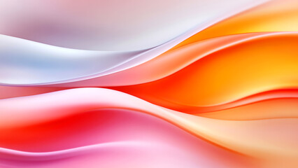 Fototapeta premium Colorful abstract waves flowing gently creating smooth shapes