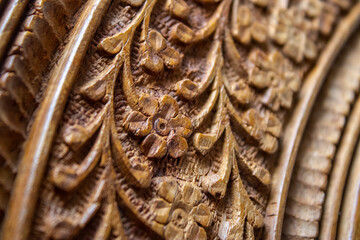 Wood carving textures and patterns.