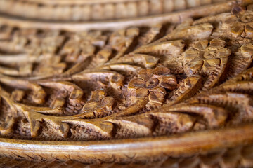 Wood carving textures and patterns.