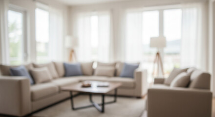 Blur background image of living room 1