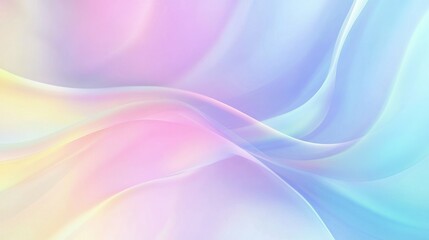 Naklejka premium Pastel abstract background with soft gradient waves
