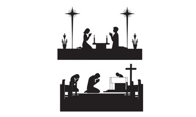 a person worshiping God