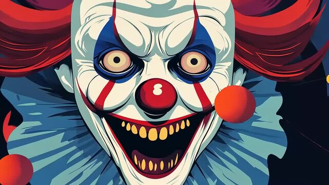 clown with a ribbon
