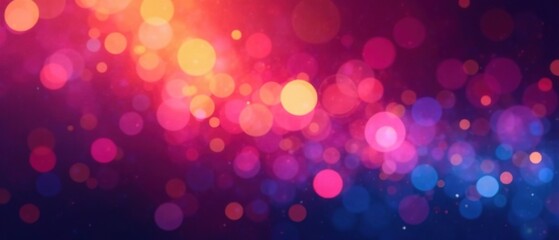 Bokeh Burst Background -  Vibrant Colors, Sharp Focus