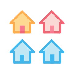 Obraz premium house icon set