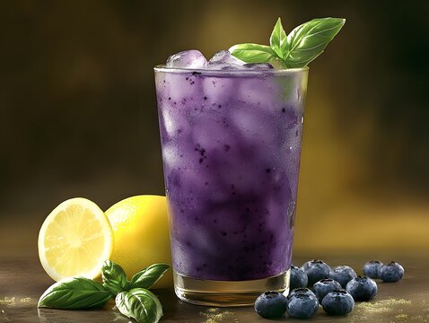 fresh blueberry smoothie