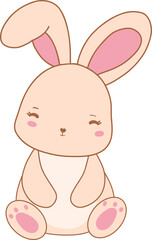 This playful cartoon bunny and rabbit clipart.perfect for celebrate with Easter Day and first easter for kids.