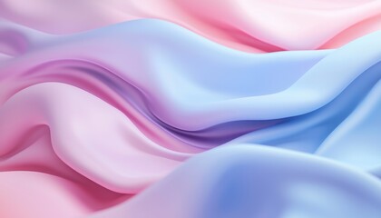 Abstract Pastel Pink and Blue Draped Fabric