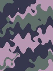 Pink green doodle abstract background. Illustration for banner, poster, card