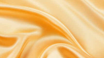 Fototapeta premium A close-up of cream-colored silk satin, softly crumpled, with an understated, luxurious elegance.