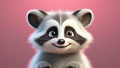 Niedlicher Waschb&auml;r