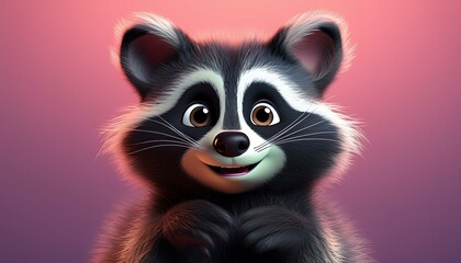 Fototapeta premium Niedlicher Waschbär