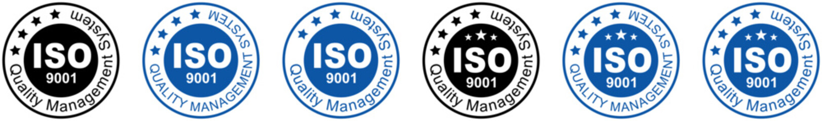 ISO 9001 logo certification, Certified Company Certificate ISO Blue vector, Quality Certificate, iso mark certification, ISO 9001:2015 certified symbol vector illustration, Certified Company, Quality