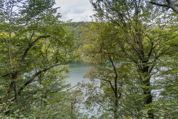 View over Kozjak Lake which is one of the largest lakes within Plitvice Lakes National Park, Croatia.