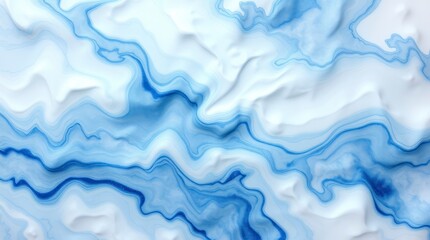 Obraz premium 3d An artistic abstract design resembling a dynamic interplay of liquid marble and cloud-like forms.