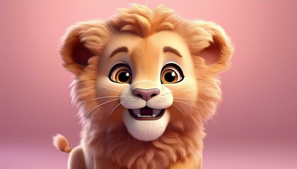 Obraz premium Niedlicher Löwe