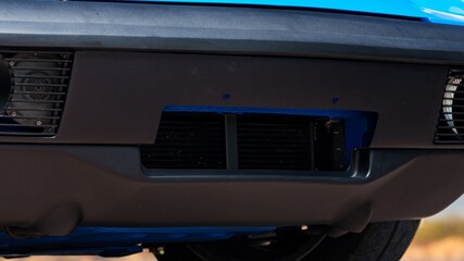 Front bumper on a car